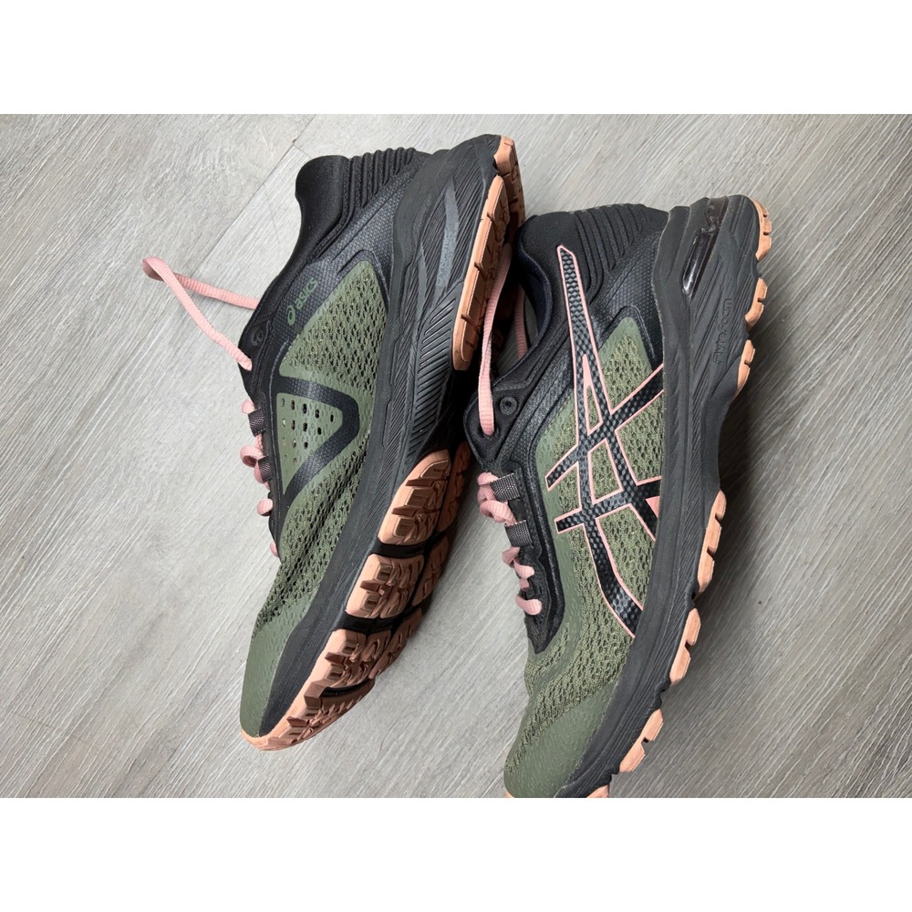 Asics GT-2000 6 Womens Running Shoes Forest Green Black Pink T8A7N Size 9 - Picture 8 of 8